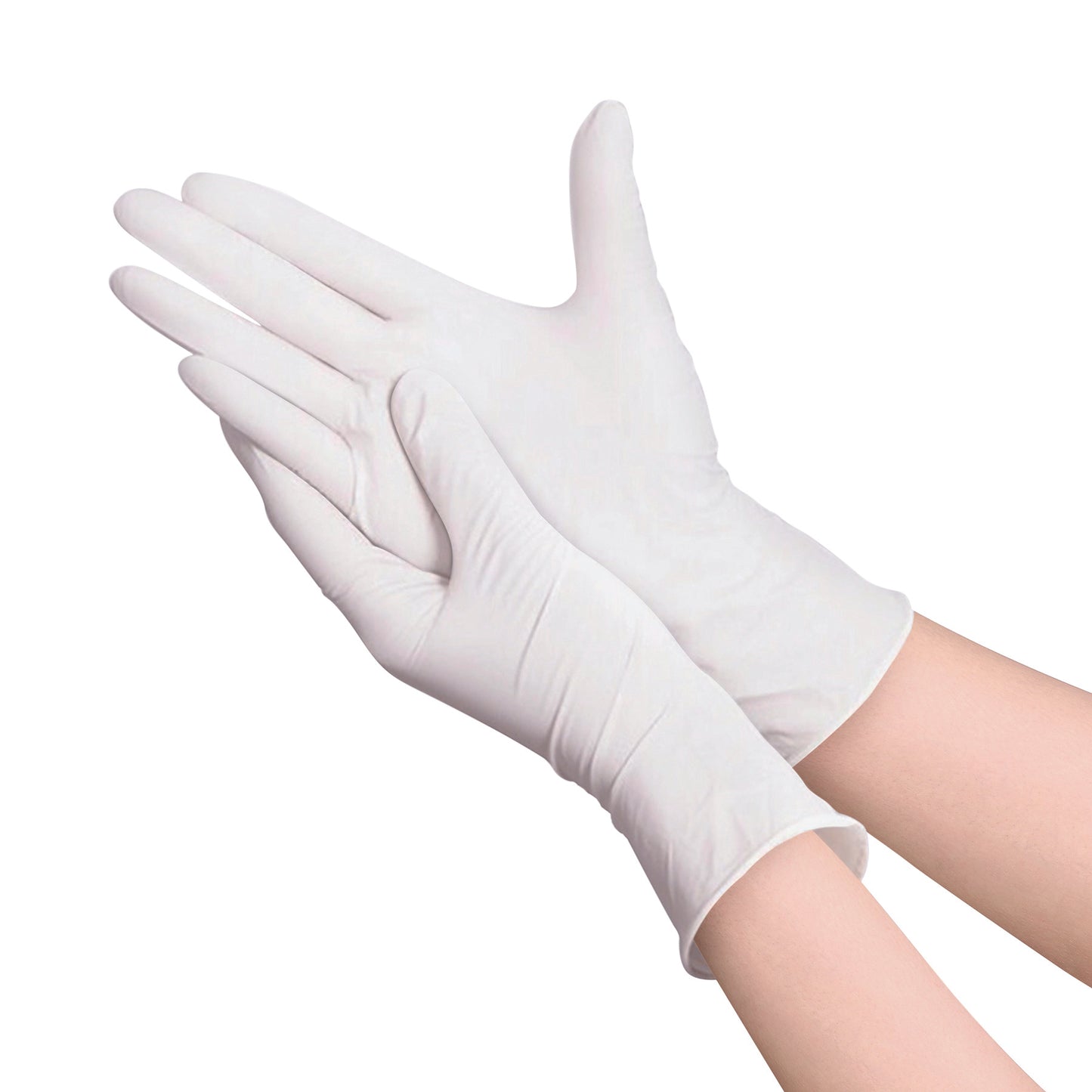 Guantes de Látex desechable, sin polvo, 4.5 mil, blanco No. 4020