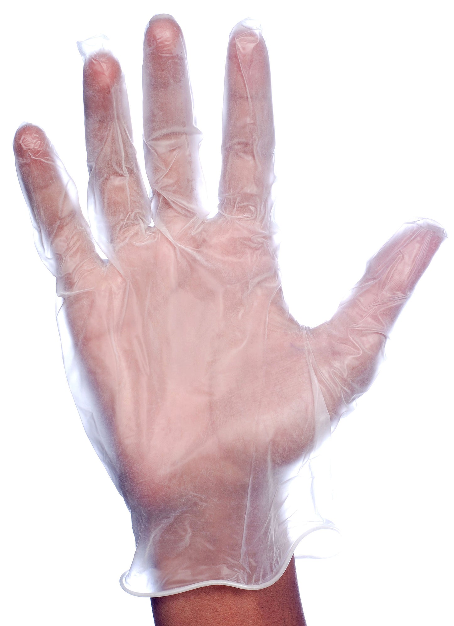 Guantes de vinilo desechable, sin polvo, 3 mil, blanco No. 4064
