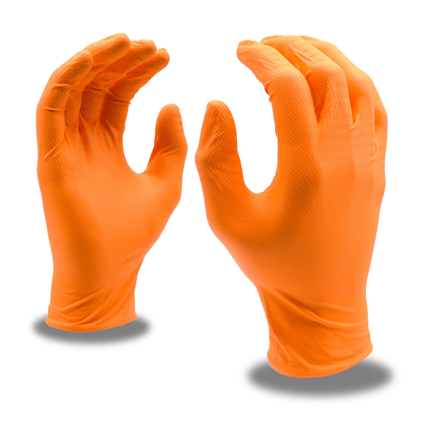Guantes desechables de nitrilo, Nitri-Cor® Z-Tread, naranja, No. 4093