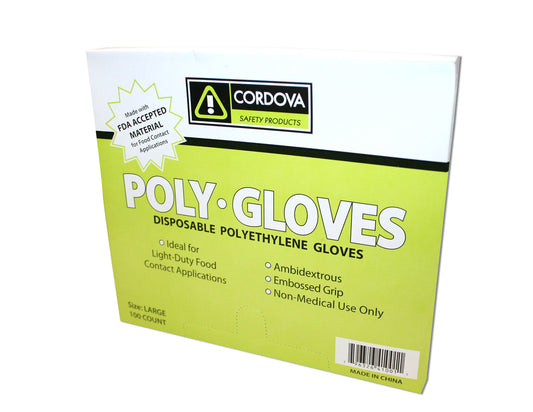 Guantes desechables de polietileno, polybag, baja densidad, claro No. 4100