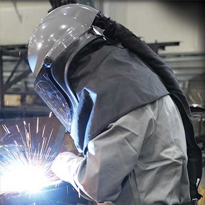 Casco HMX de respiración con visor amplio