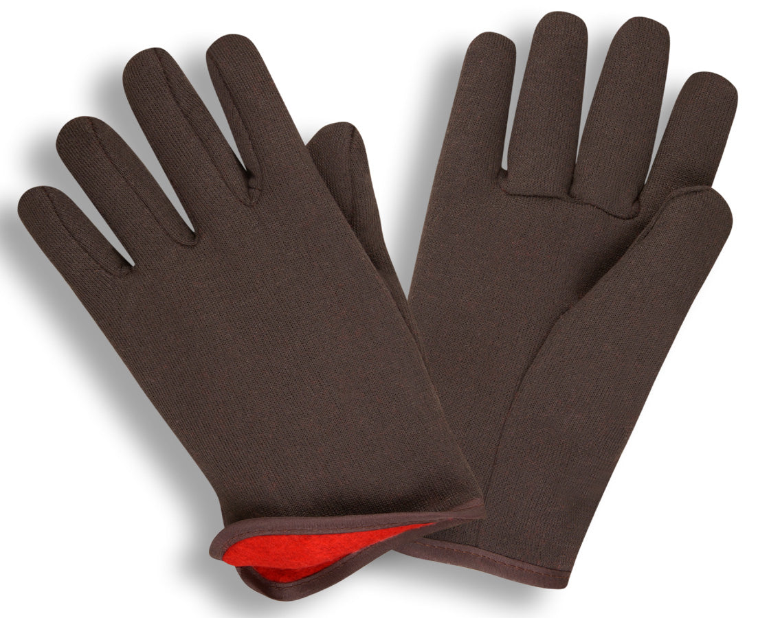 Guantes de jersey, algodón, peso pesado, forro polar, No. 1600