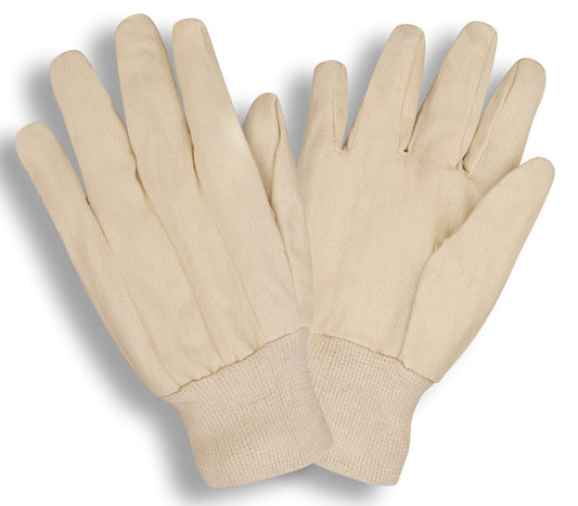 Guantes de lona de algodón para damas, muñeca tejida, 8 oz No. 2002