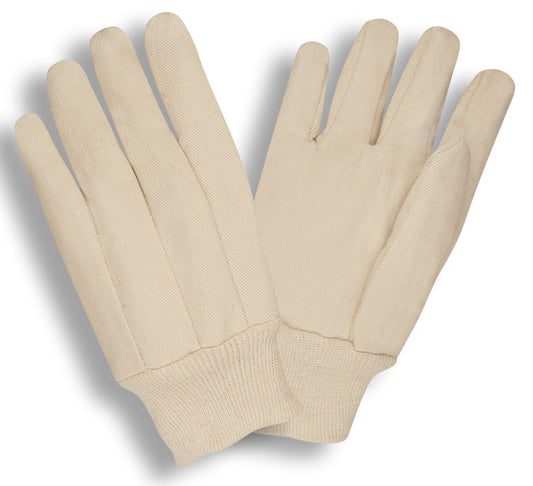 Guantes de lona de algodón, muñeca tejida, 10 oz No. 2100