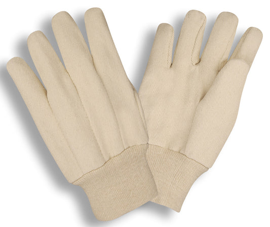 Guantes de lona de algodón, muñeca tejida, 12 oz No. 2200C