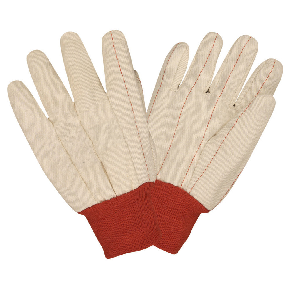 Guantes de lona de algodón, Muñeca Tejida, Económica, Palma Doble, Siesta No. 2460