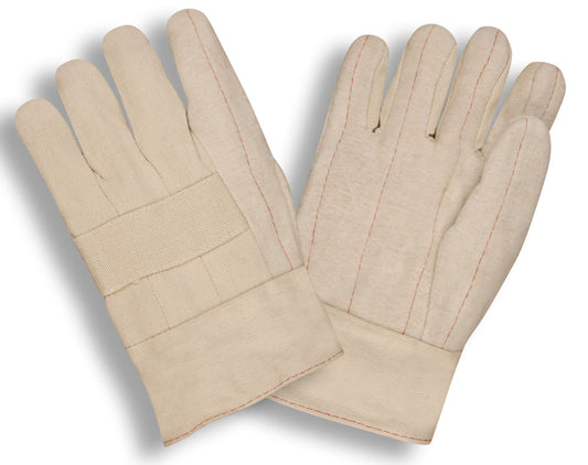 Guantes de molino caliente, algodón, band top, forrado de arpillera, 32 oz. No. 2515