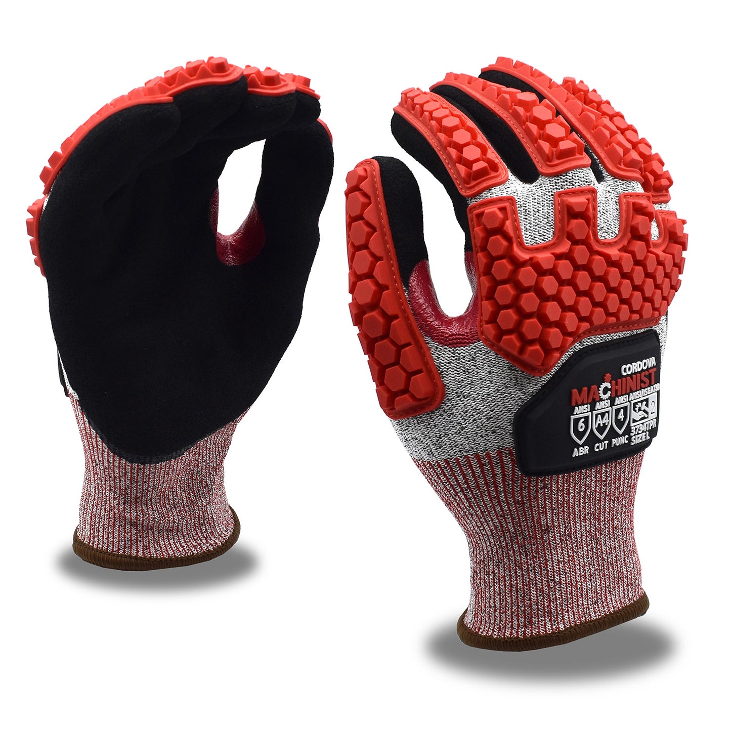 Guantes para actividad de alto impacto MACHINIST®, HPPE/vidrio, A4, No. 3734TPR