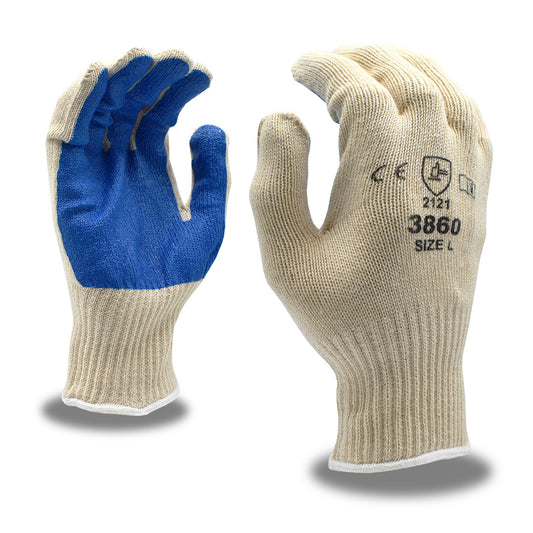 Guantes Tejido a máquina, palma de nitrilo, 100 % algodón No. 3860