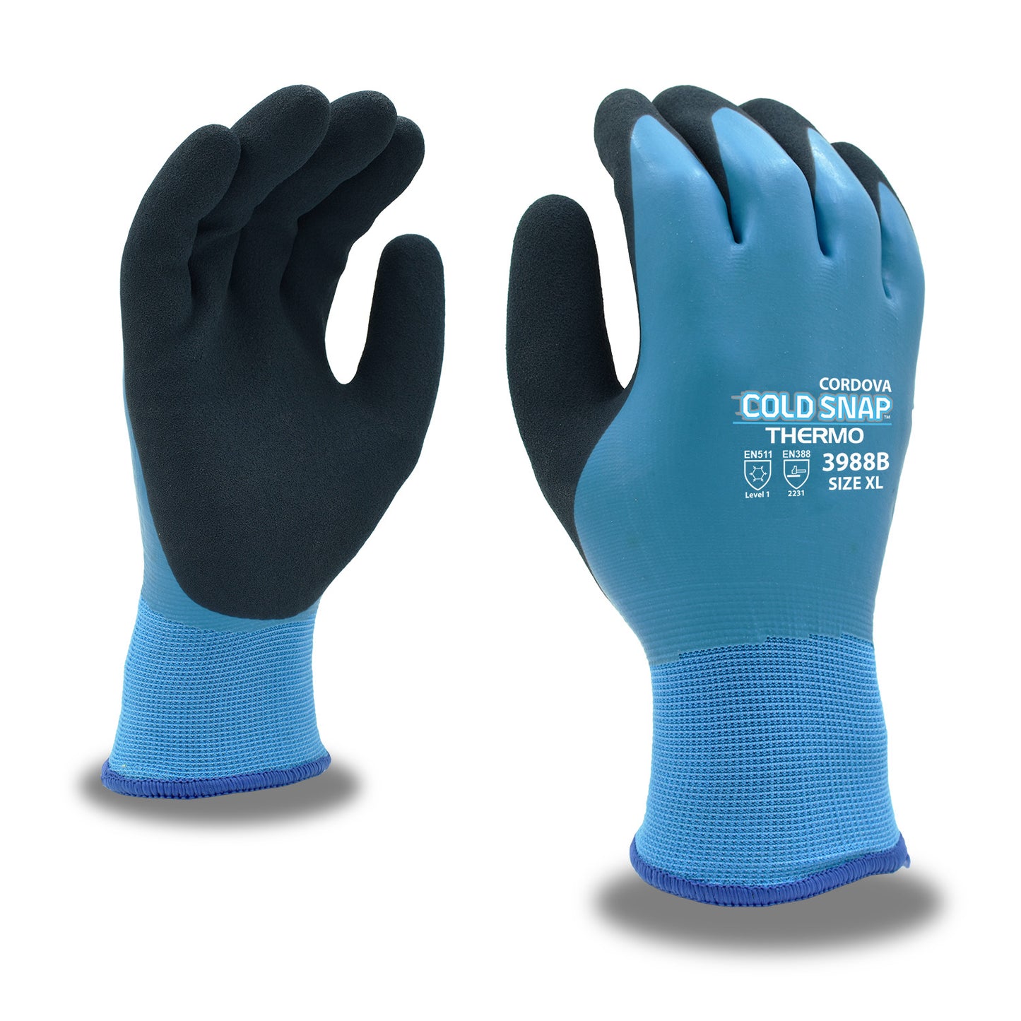 Guantes Cold Snap Thermo™, látex completo, térmico No. 3988B