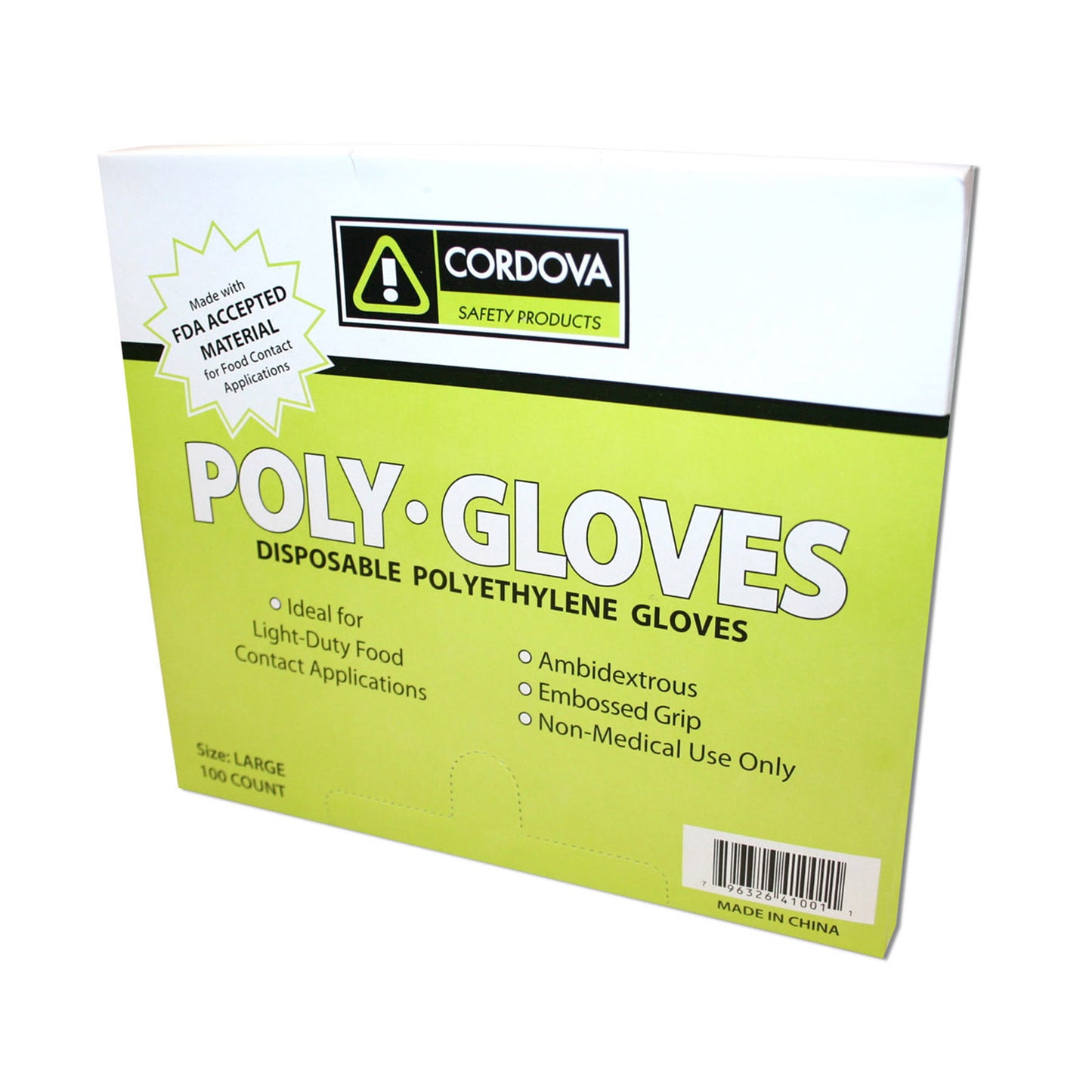 Guantes desechables de polietileno, polybag, lata densidad, transparente No. 4102L