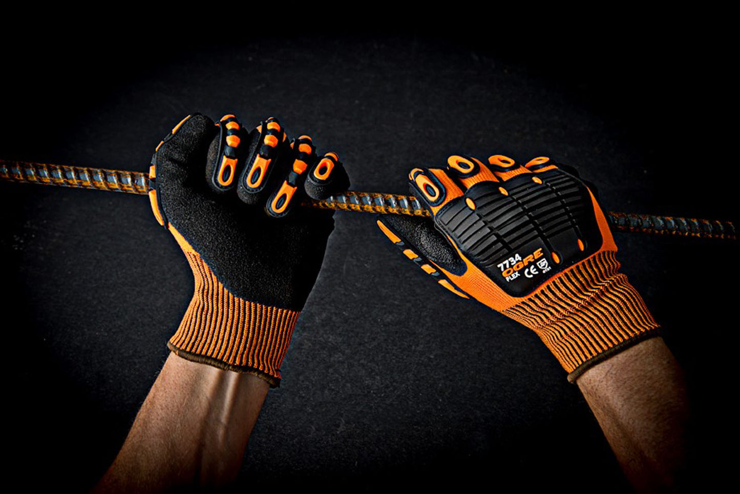 Guantes para actividad de alto impacto OGRE® Flex, Sandy Nitrilo, Industrial, No. 7734