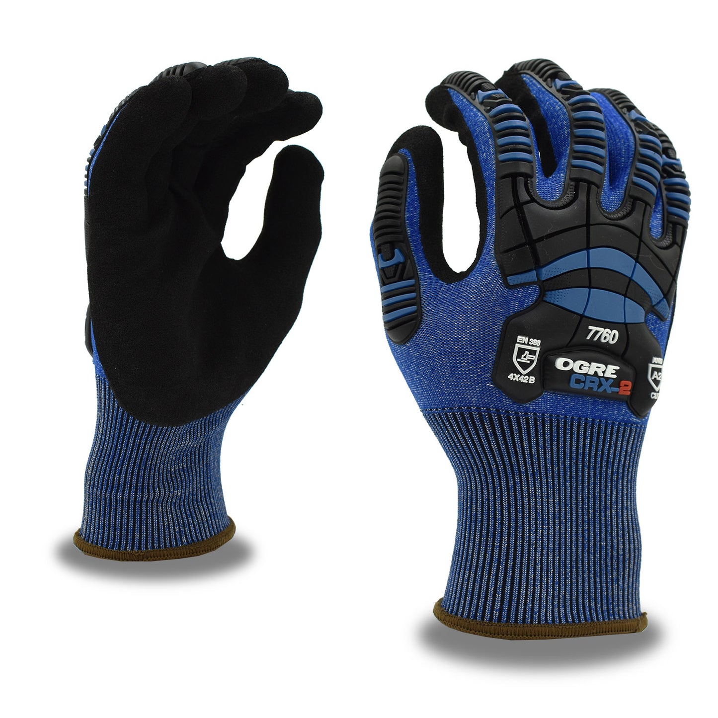 Guantes para actividad de alto impacto OGRE®CRX-2, nitrilo arenoso, No. 7760