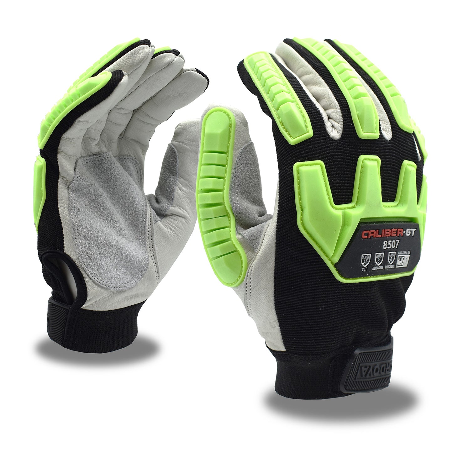 Guantes para actividad de alto impacto CALIBER-GT™, piel de cabra, grano, A5 No. 8507